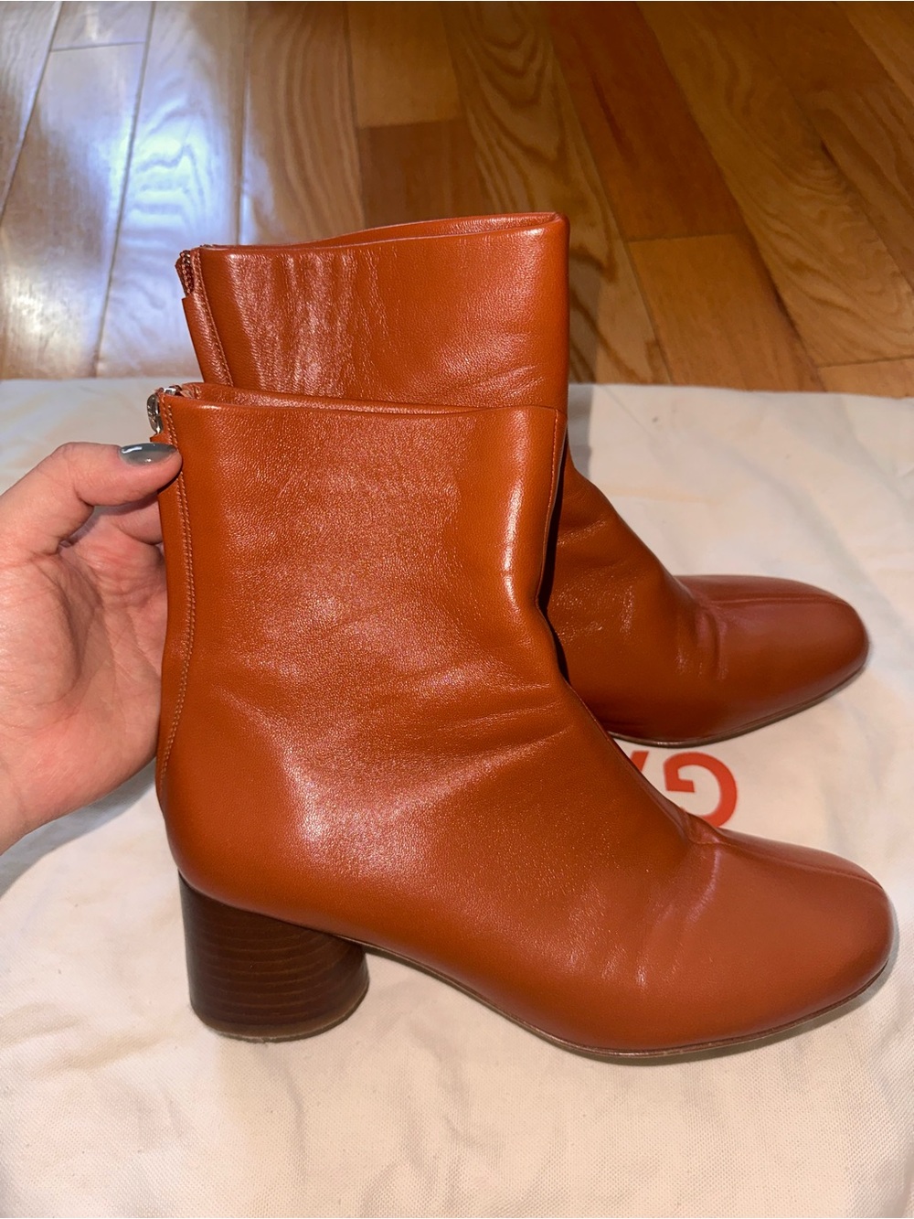 Mansur Gavriel Leather Glove Boot - Picture 5 of 11